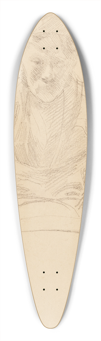 Albert Besnard - Etude dhomme pour un des panneaux de lcole de pharmacie 39.3 inch art pintail longboard deck