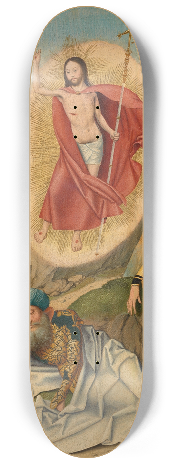 Barthel Bruyn the Elder - Resurrection of Christ 8.25 inch art skate deck