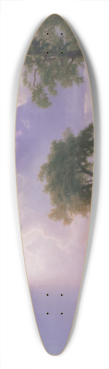Albert Bierstadt - California Spring 39.3 inch art pintail longboard deck