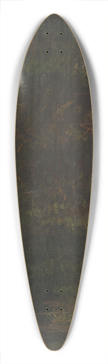 Albert Bierstadt - Indian Hunters in Canoe 39.3 inch art pintail longboard deck