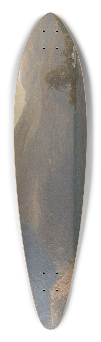 Albert Bierstadt - On the Hudson 39.3 inch art pintail longboard deck