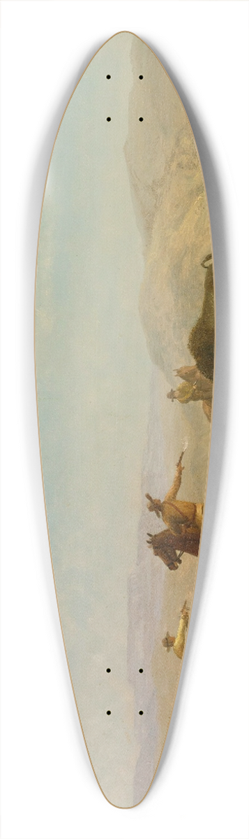 Albert Bierstadt - The Wild West 39.3 inch art pintail longboard deck