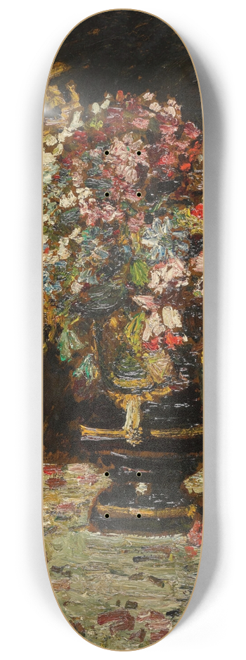 Adolphe Monticelli - Vase de fleurs 8.25 inch art skate deck