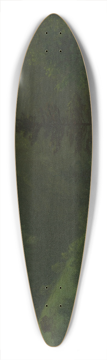 Albert Bierstadt - Wooded Landscape 39.3 inch art pintail longboard deck