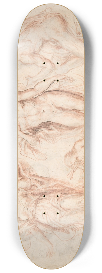 Bartholomaeus Ignaz Weiss - four main figure studies 8.25 inch art skate deck