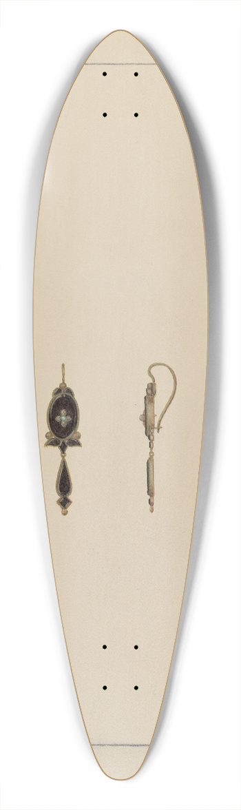 Albert Camilli - Earrings 39.3 inch art pintail longboard deck
