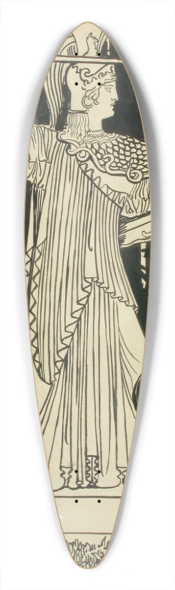 Albert Edelfelt - Ateneum-lehden kansikuva, julkaisija Wentzel Hagelstam 39.3 inch art pintail longboard deck