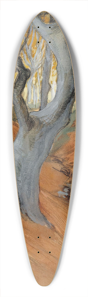 Albert Edelfelt - Beech Forest 39.3 inch art pintail longboard deck