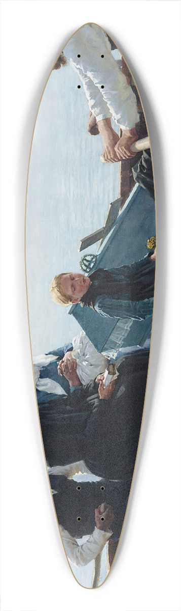Albert Edelfelt - Conveying The Childs Coffin (A Childs Funeral) 39.3 inch art pintail longboard deck