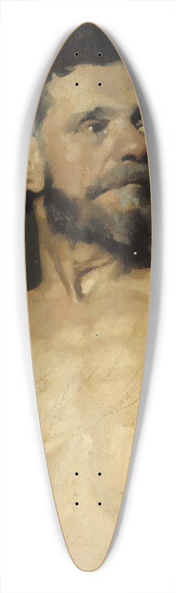 Albert Edelfelt - Male Model, Study 39.3 inch art pintail longboard deck