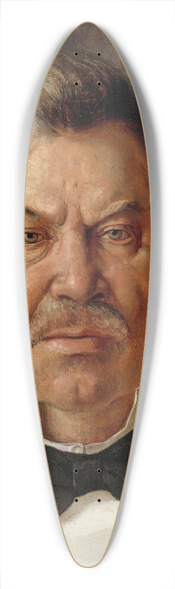 Albert Edelfelt - Portrait of August Streng 39.3 inch art pintail longboard deck