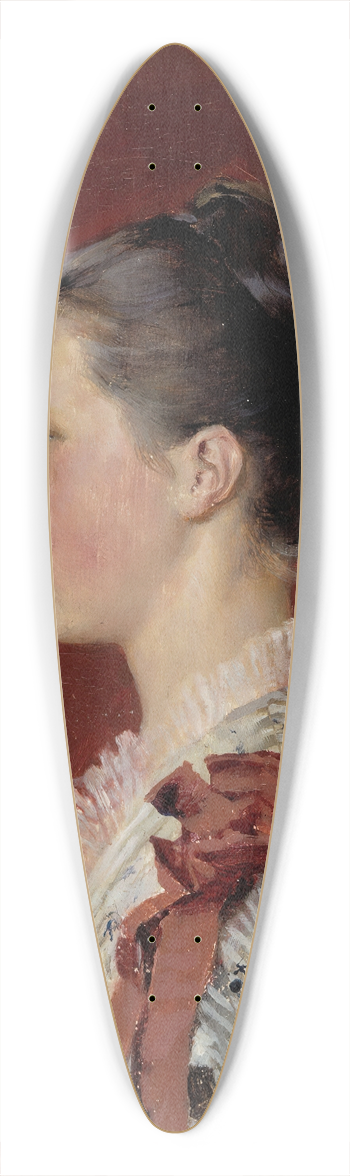 Albert Edelfelt - Portrait Of The Artists Sister Annie Edelfelt 39.3 inch art pintail longboard deck
