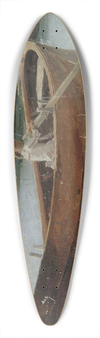 Albert Edelfelt - The Artists Sister Berta In A Rowing Boat, Study 39.3 inch art pintail longboard deck