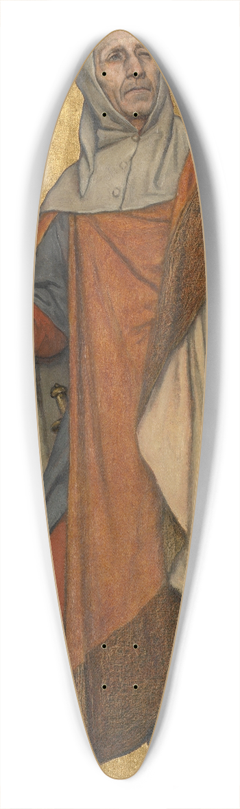 Albert Frans Lieven De Vriendt - Pieter de Coninck 39.3 inch art pintail longboard deck