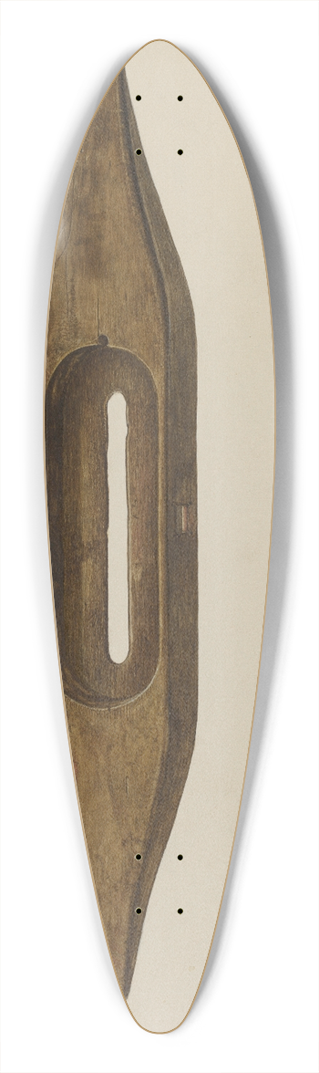 Albert Geuppert - Cloth Shuttle 39.3 inch art pintail longboard deck