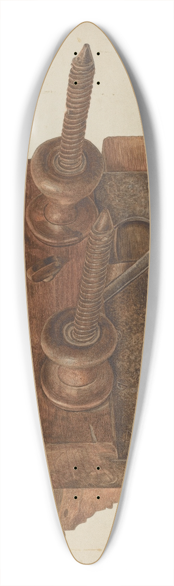 Albert Geuppert - Plane 39.3 inch art pintail longboard deck
