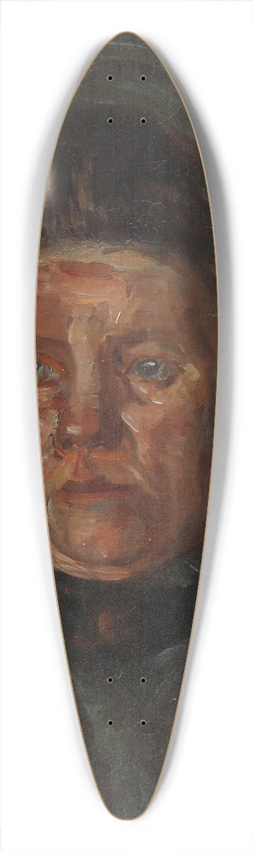 Albert Gottschalk - Portrt af en kvinde i sort 39.3 inch art pintail longboard deck