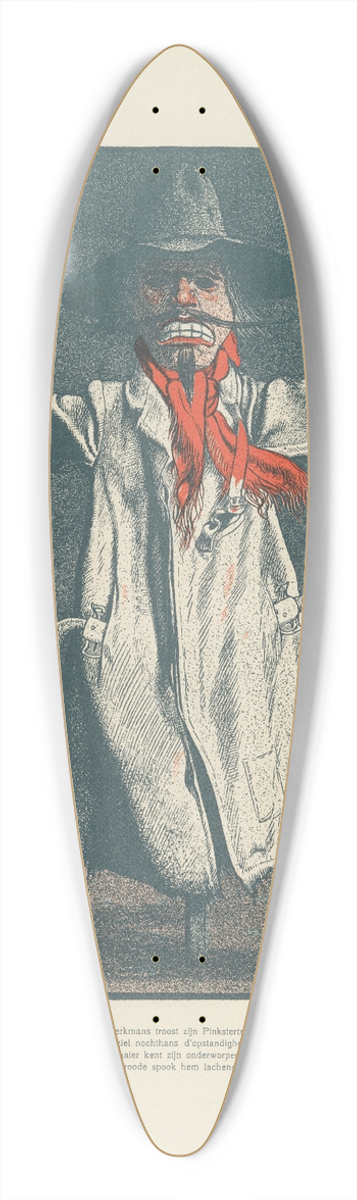 Albert Hahn - Vogelverschrikker 39.3 inch art pintail longboard deck