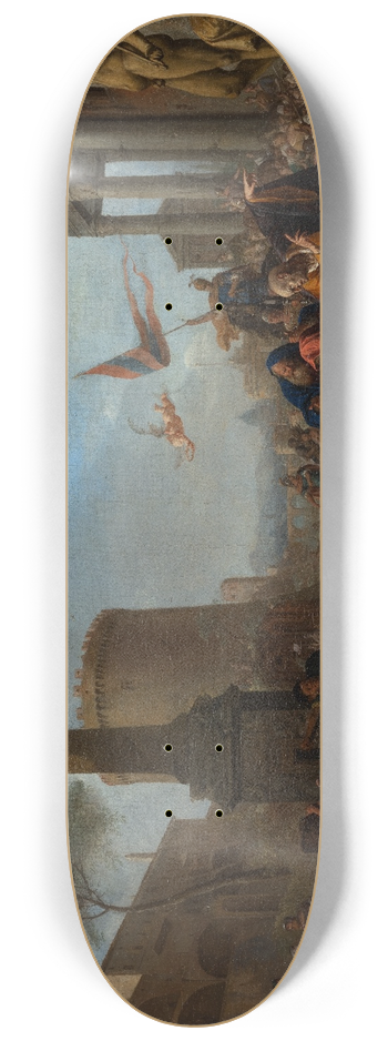 Bartholomeus Breenbergh - The Martyrdom of Saint Lawrence 8.25 inch art skate deck