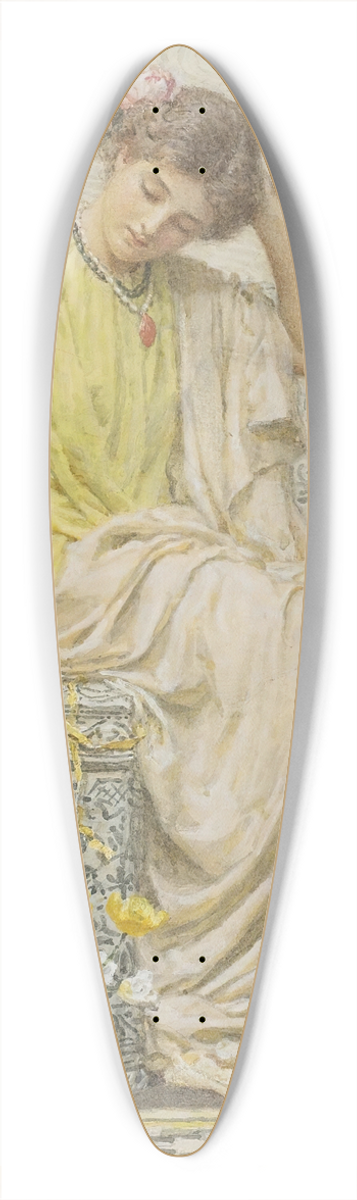 Albert Joseph Moore - Hairpins 39.3 inch art pintail longboard deck