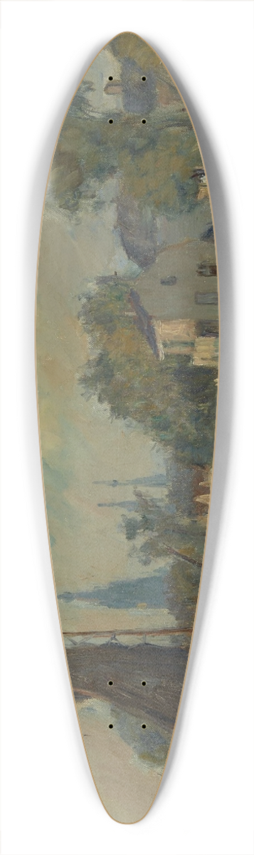 Albert Lebourg - Delft 39.3 inch art pintail longboard deck