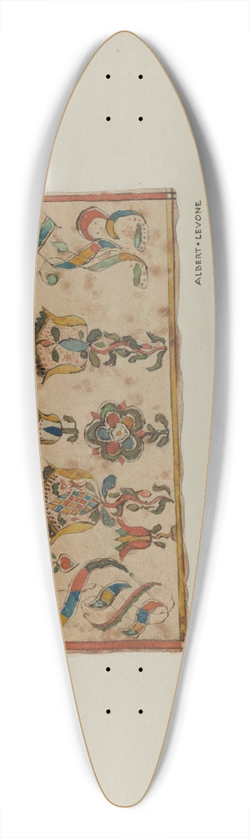 Albert Levone - Pa. German Book Marker 39.3 inch art pintail longboard deck