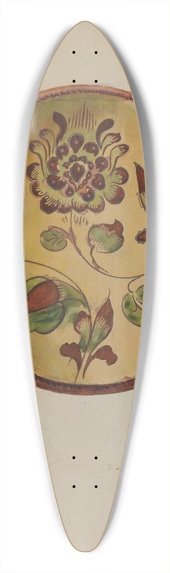 Albert Levone - Pa. German Plate 39.3 inch art pintail longboard deck