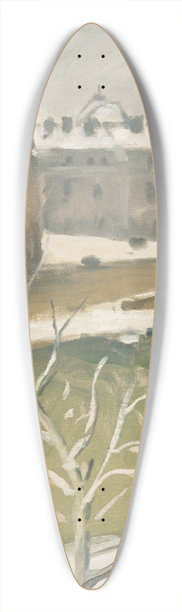 Albert Marquet - La Sainte-Chapelle sous la neige 39.3 inch art pintail longboard deck