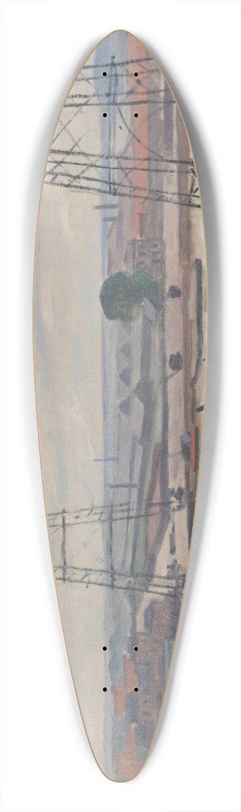 Albert Marquet - Rouen, le pont transbordeur 39.3 inch art pintail longboard deck