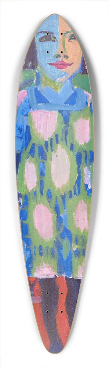 Albert Mller - Portrait Bruna 39.3 inch art pintail longboard deck