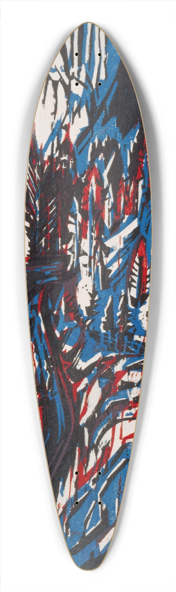Albert Mller - Sertigtal 39.3 inch art pintail longboard deck