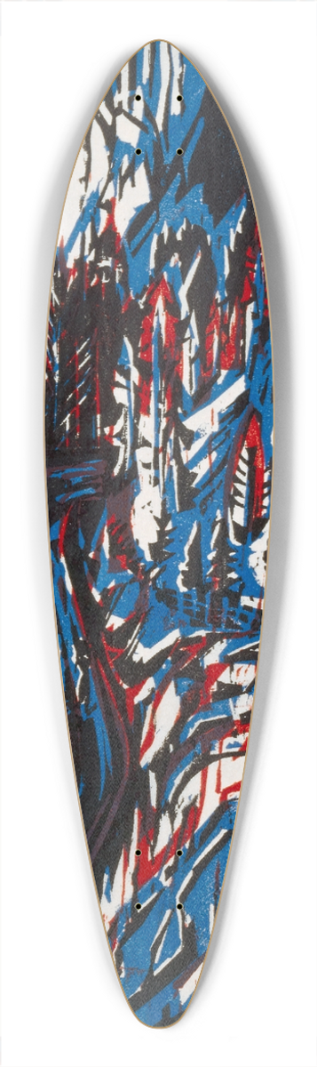 Albert Mller - Sertigtal 39.3 inch art pintail longboard deck