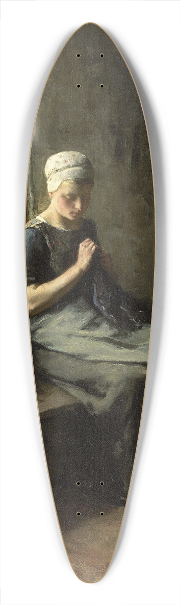 Albert Neuhuys - Vissersvrijage 39.3 inch art pintail longboard deck