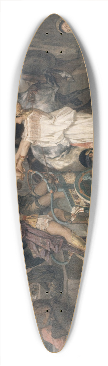 Albert Pierre-Ren Maignan - The Departure of Hektor 39.3 inch art pintail longboard deck