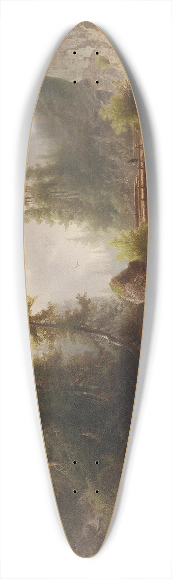 Albert Rieger - Gebirgsbach 39.3 inch art pintail longboard deck