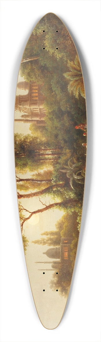Albert Rieger - The Orient In The Evening Light 39.3 inch art pintail longboard deck