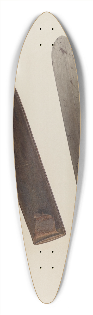 Albert Rudin - Knife and Sheath 39.3 inch art pintail longboard deck
