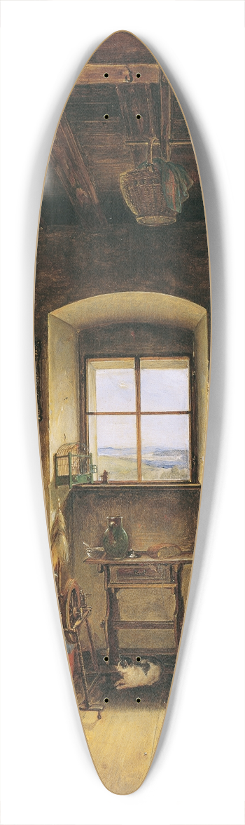 Albert Schindler - Die Witwe des Landwehrmannes (Bauernstube) 39.3 inch art pintail longboard deck