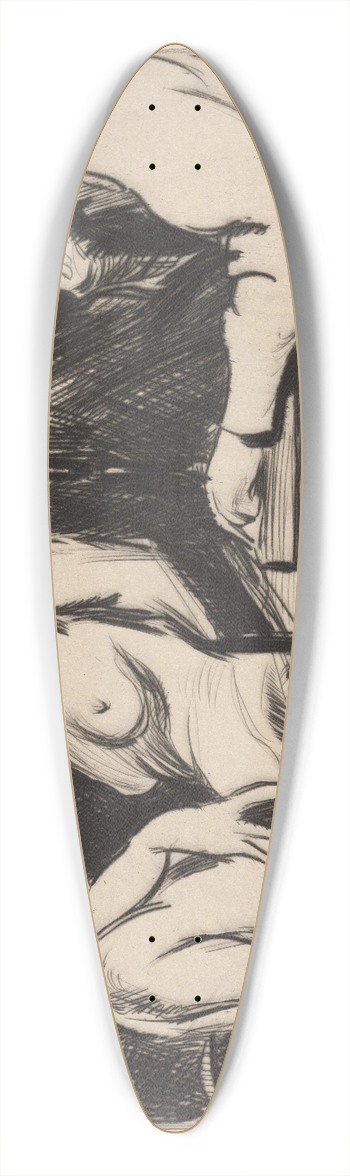 Albert Sterner - Meditation 39.3 inch art pintail longboard deck