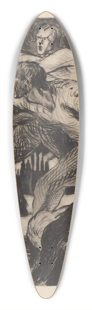Albert Sterner - Riot 39.3 inch art pintail longboard deck