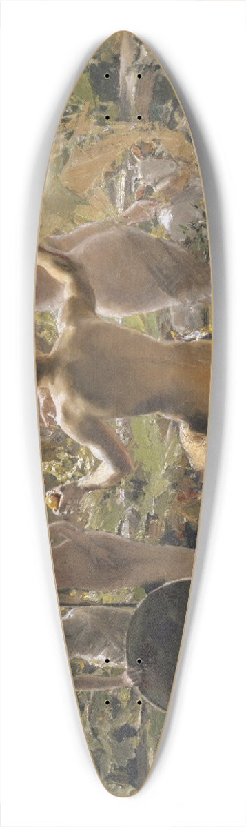 Albert von Keller - The Judgement of Paris 39.3 inch art pintail longboard deck