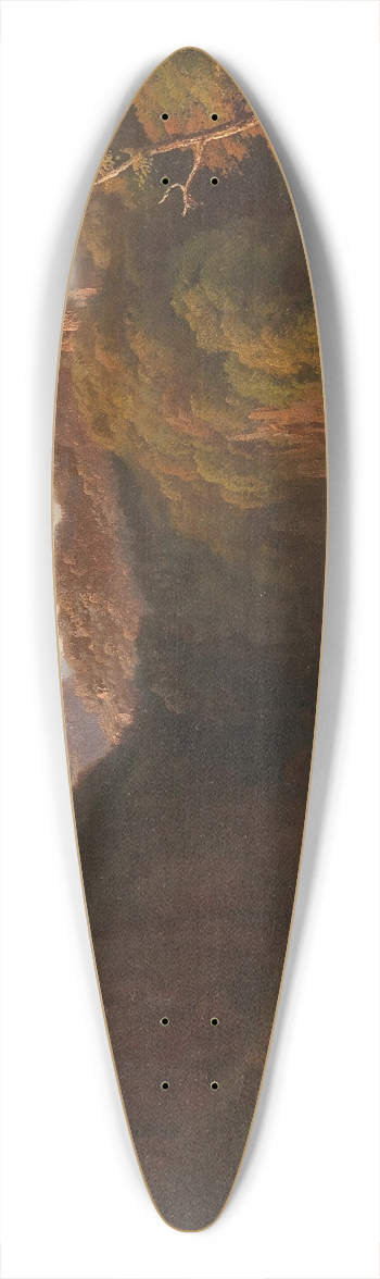 Albert Zimmermann - A View of Grossglockner from Kals 39.3 inch art pintail longboard deck
