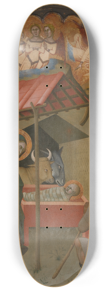 Bartolo di Fredi - The Adoration of the Shepherds 8.25 inch art skate deck