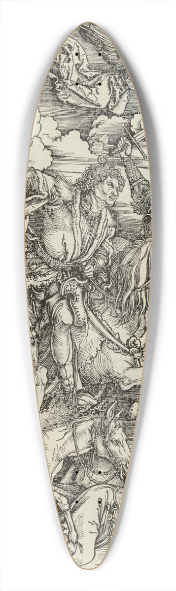 Albrecht Drer - The Four Horsemen of the Apocalypse, from The Apocalypse 39.3 inch art pintail longboard deck