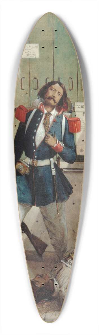 Alcide-Joseph Lorentz - Garde national bless (pisode de la rvolution de 1848) 39.3 inch art pintail longboard deck