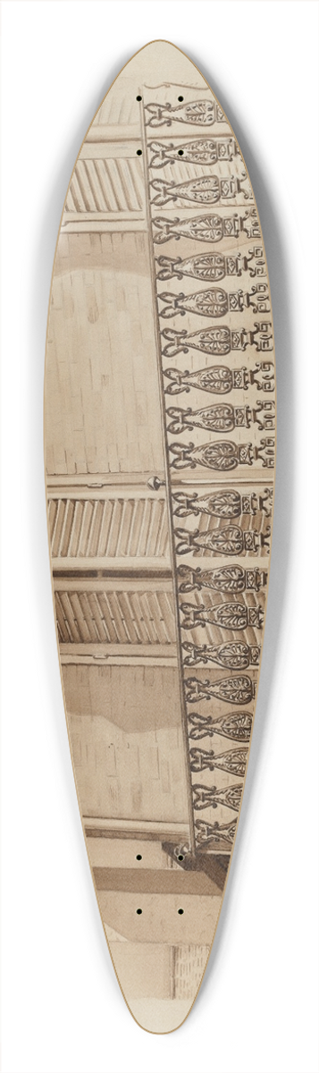 Al Curry - Cast Iron Balcony Rail 39.3 inch art pintail longboard deck