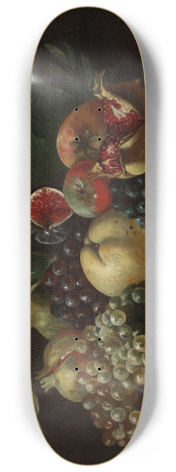 Bartolomeo Cavarozzi - Basket of Fruit 8.25 inch art skate deck
