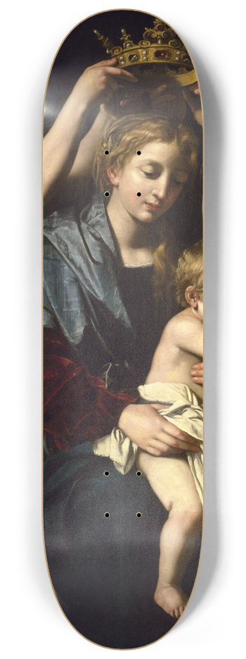 Bartolomeo Cavarozzi - Virgin and Child with Angels 8.25 inch art skate deck