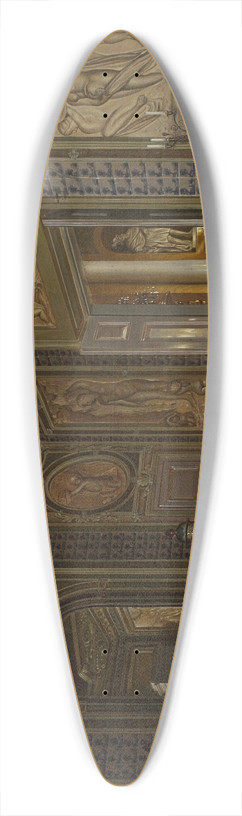 Aleksander Gryglewski - Interior of the azienki Palace 39.3 inch art pintail longboard deck