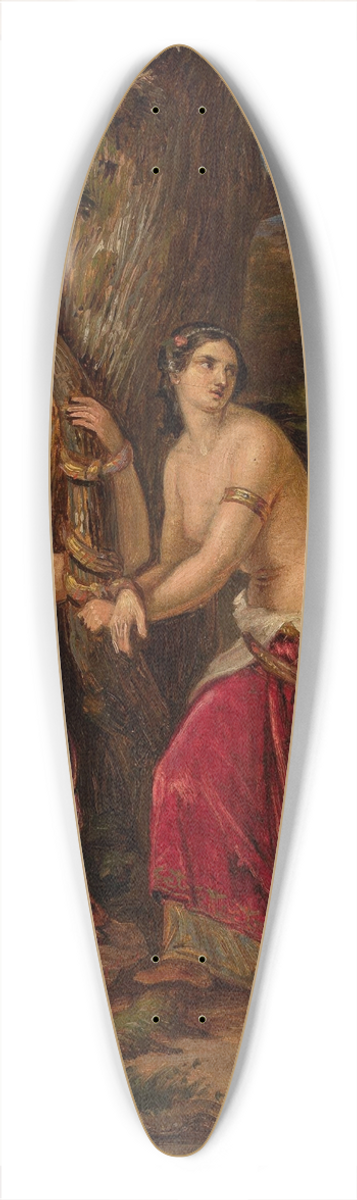 Aleksander Lesser - Captives 39.3 inch art pintail longboard deck